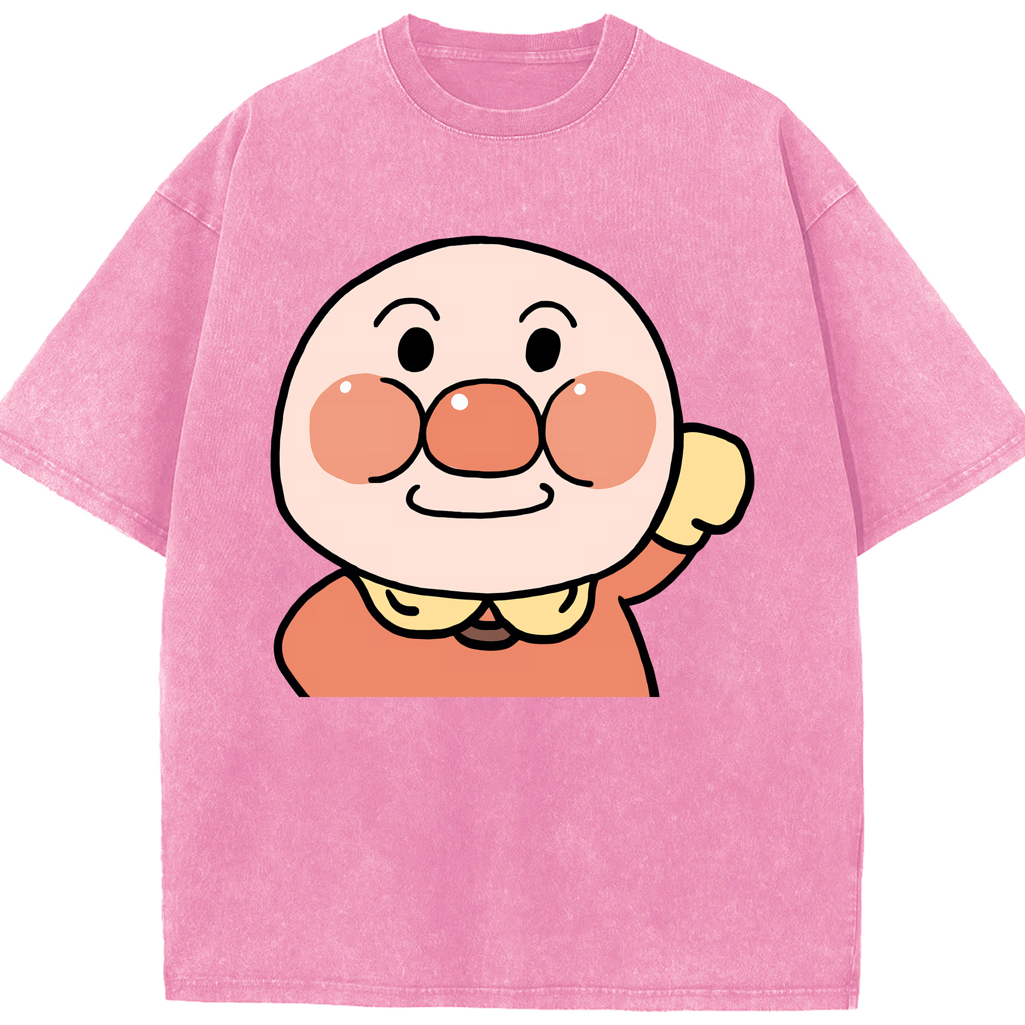 （画像用） アンパンマン Anpanman 綿100% ヴィンテージ風 半袖Tシャツ（フロントプリント）
